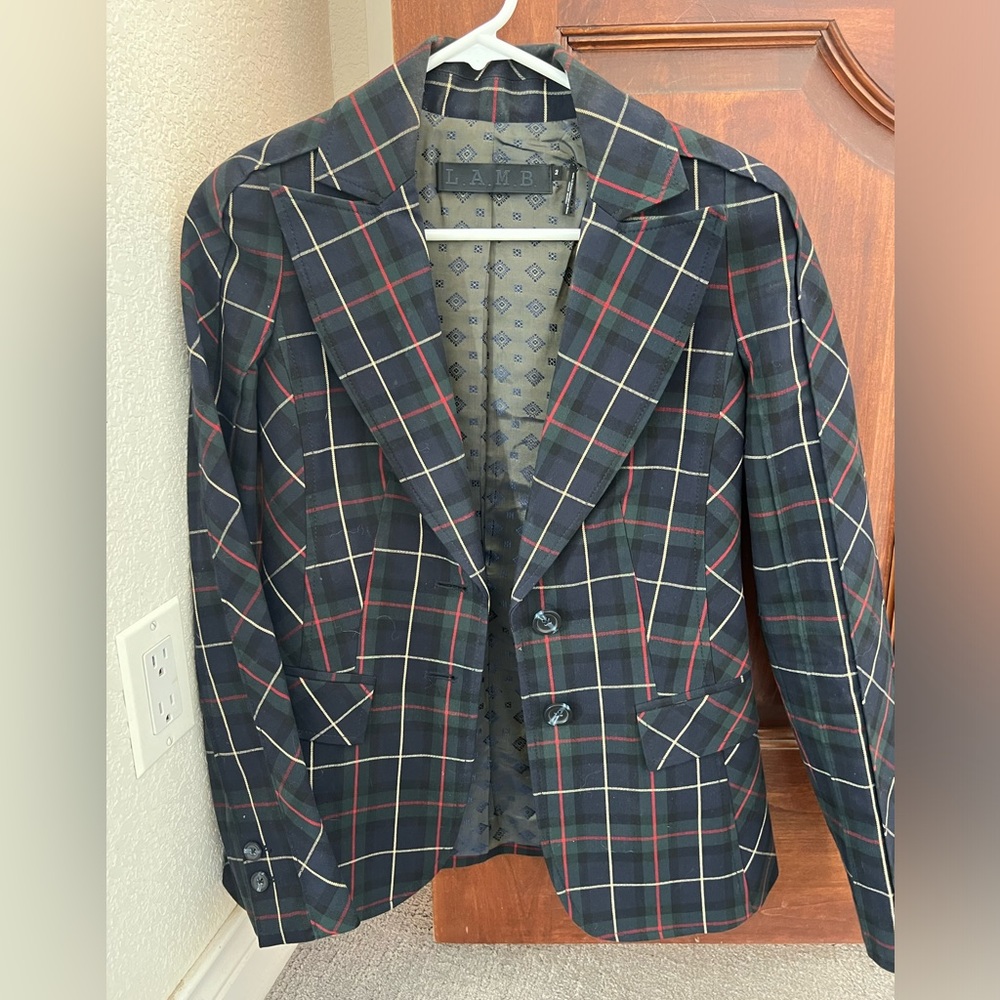 lamb structured blazer